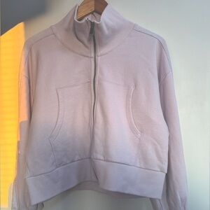 Free People FP Movement Lavender Zip-Up Sweatshirt